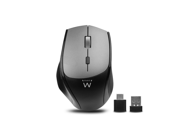 Miška Ewent Dual-Connect Silent Wireless, USB-A, USB-C