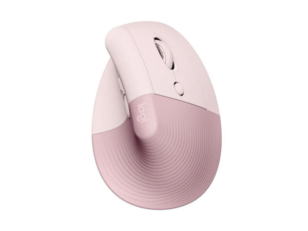 Miška Logitech Lift Vertical Ergonomic, roza