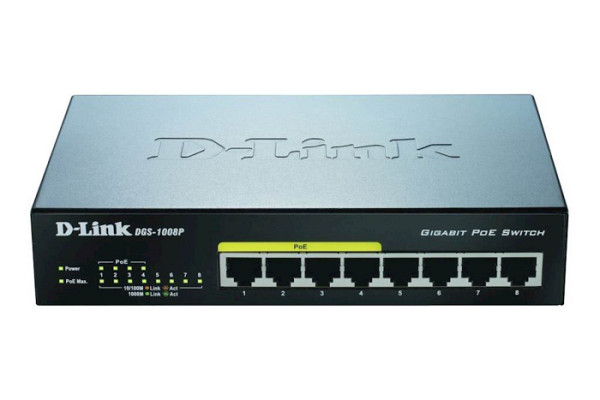 Mrežno stikalo D-link DGS-1008P/E