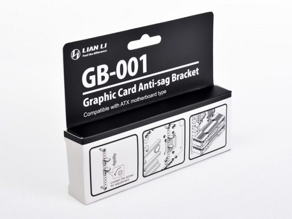 Nosilec Lian Li GB-001X Anti-Sag Bracket za grafično kartico, črn