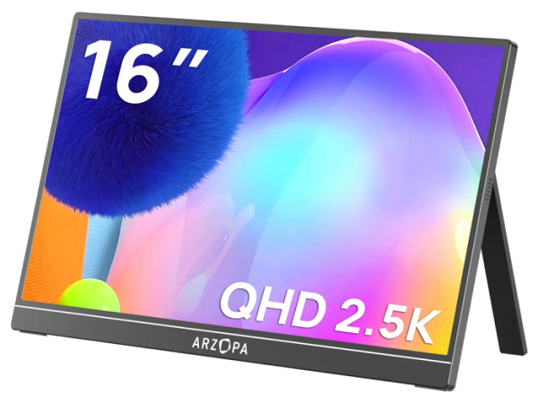 Prenosni monitor 16.0'' (41 cm) QHD IPS 60Hz, mHDMI, USB-C, zvočniki, ARZOPA Z1RC