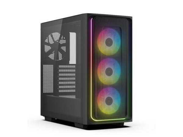 Računalniško ohišje DeepCool CG540 MESH, ATX, ARGB, Midi-Tower, Kaljeno steklo, črno