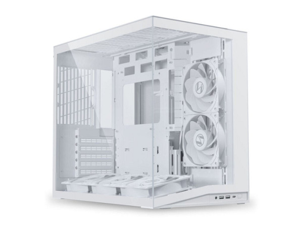 Računalniško ohišje Lian Li O11 Dynamic Mini V2 Flow, ATX, Midi-Tower, kaljeno steklo, belo