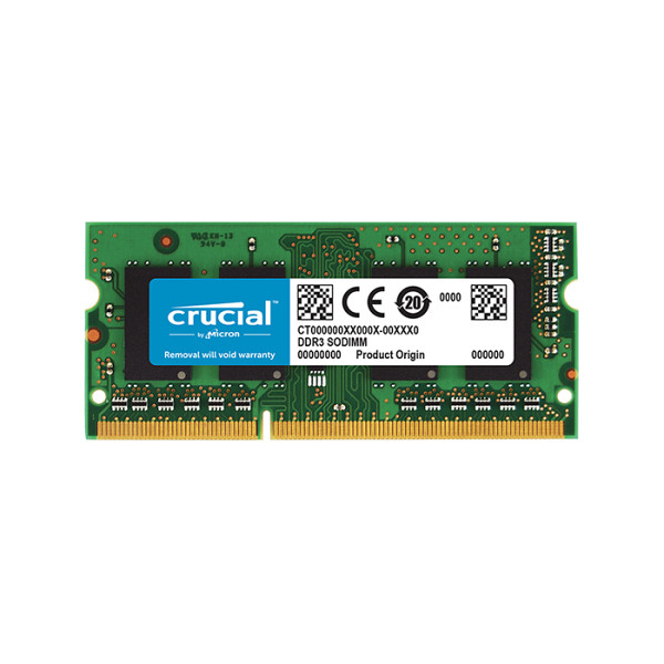 RAM SODIMM DDR3L 4GB PC3-12800 1600MHz CL11 1.35V Crucial