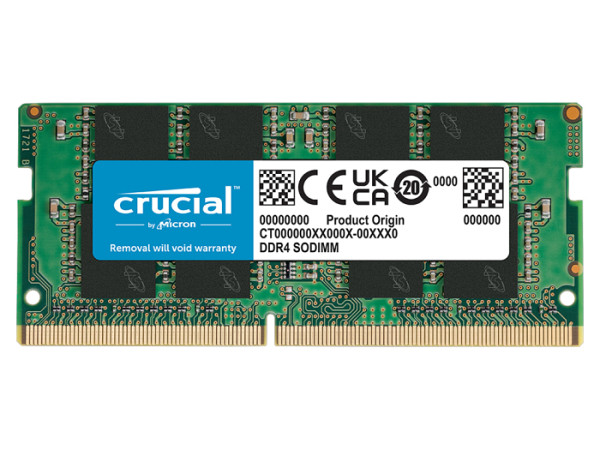 RAM SODIMM DDR4 16GB PC4-25600 3200MT/s CL22 1.2V Crucial