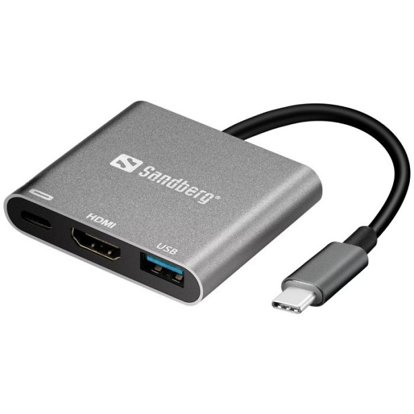 Sandberg USB-C Mini Dock HDMI+USB mini priklopna postaja