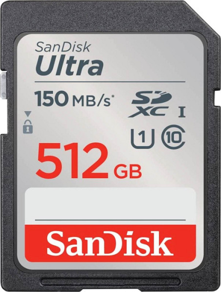 SanDisk Ultra 512GB SDXC spominska kartica 150MB/s