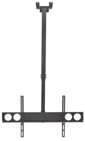 Stropni TV nosilec 37''-70'' MANHATTAN, 50kg, naklon 0° do -15°, črne barve