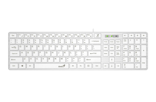 Tipkovnica Genius Slimstar 126 USB bela