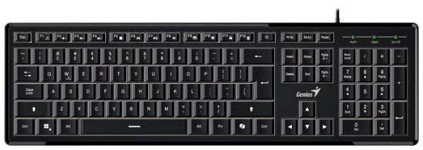 Tipkovnica Genius SlimStar 820,AI,BLK,SER,!USB