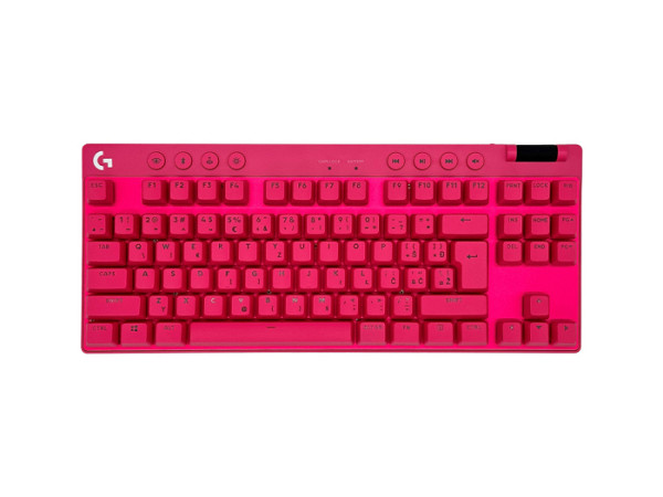 Tipkovnica Logitech G PRO X TKL Brown Tactile, Lightspeed, roza, USB, SLO g.