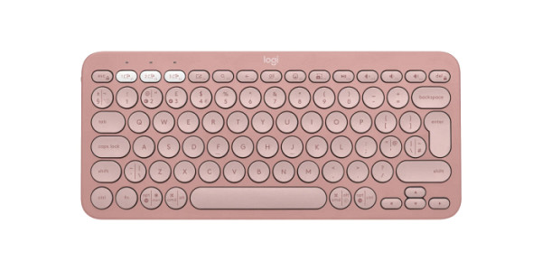 Tipkovnica Logitech Pebble Keys 2 K380s Multi-Device, roza, SLO g.