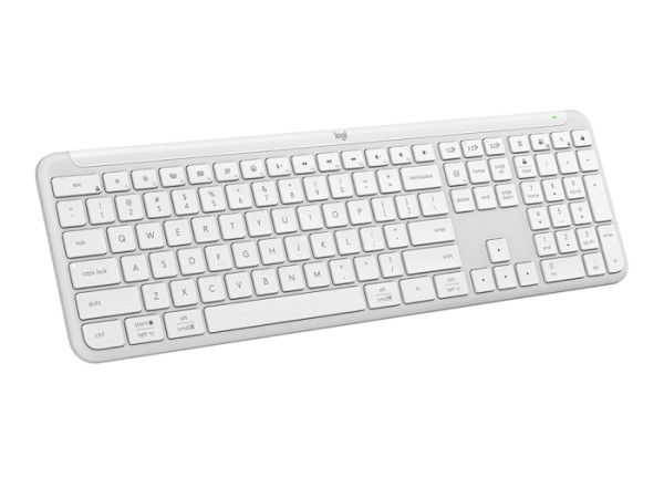 Tipkovnica Logitech Signature Slim K950, bela, SLO g.
