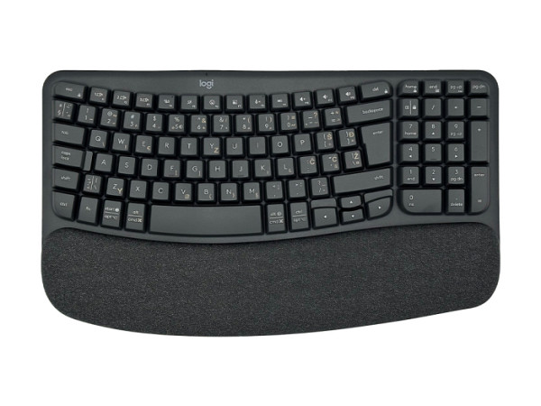 Tipkovnica Logitech Wave Keys Wireless, grafitna, SLO g.