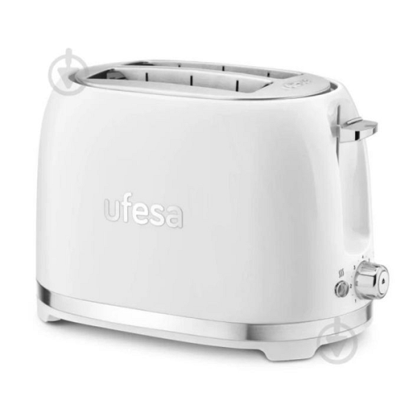 Ufesa Classic PinUp bel opekač kruha z dvema režama 850W