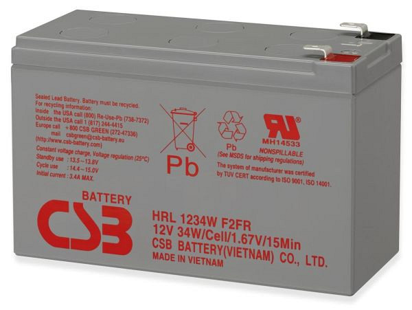 UPS baterija, 12V, 9Ah, CSB HRL 1234W