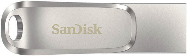 USB C & USB DISK SanDisk 1TB Ultra Dual LUXE, 3.1, srebrn, kovinski, branje do 150MB/s
