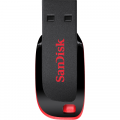 USB DISK SANDISK 16GB CRUZER BLADE, 2.0, črno-rdeč, brez pokrovčka