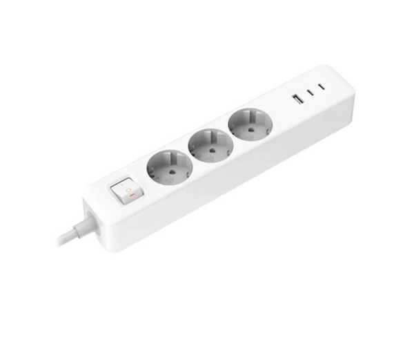 Xiaomi električni razdelilec 20W (2C1A), 3x vtičnica, 2x USB-C, 1x USB-A