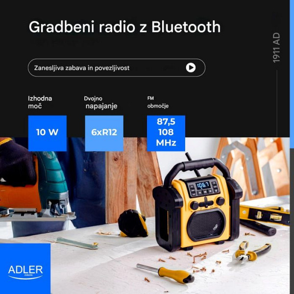 Adler radio s funkcijo Bluetooth