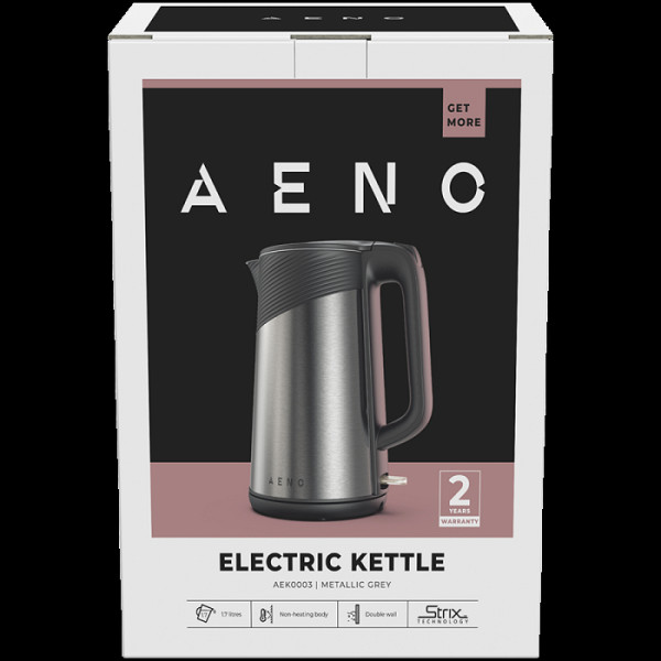 AENO EK3 - Električni grelnik vode, 1850-2200W, 1.7L, kovinski