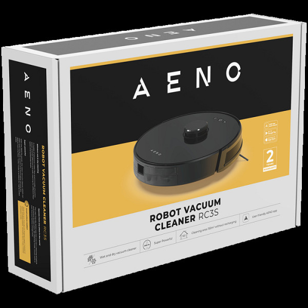 AENO RC3S - Robotski sesalnik, mokro in suho čiščenje, AENO aplikacija