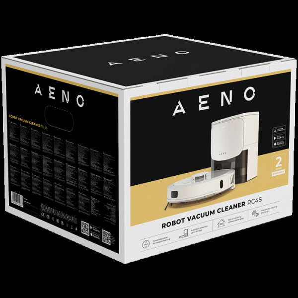AENO RC4S - Robotski sesalnik, mokro in suho čiščenje, pametno upravljanje (AENO aplikacija), 2v1 rezervoar