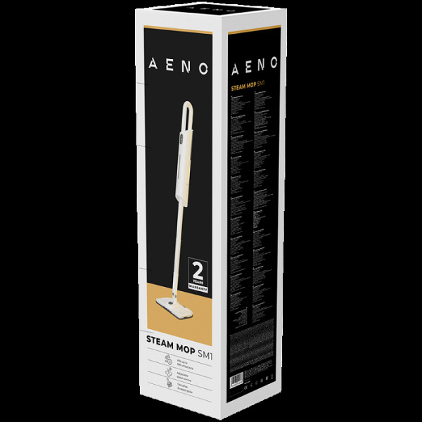 AENO SM1 - Ročni parni čistilec za tla, 1200 W, 380 ml, zaslonsko stikalo na dotik