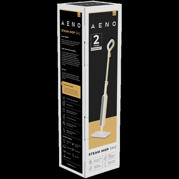 AENO SM2 - Ročni parni čistilec za tla, 1200 W, 275 ml, IPX4, 3 programi
