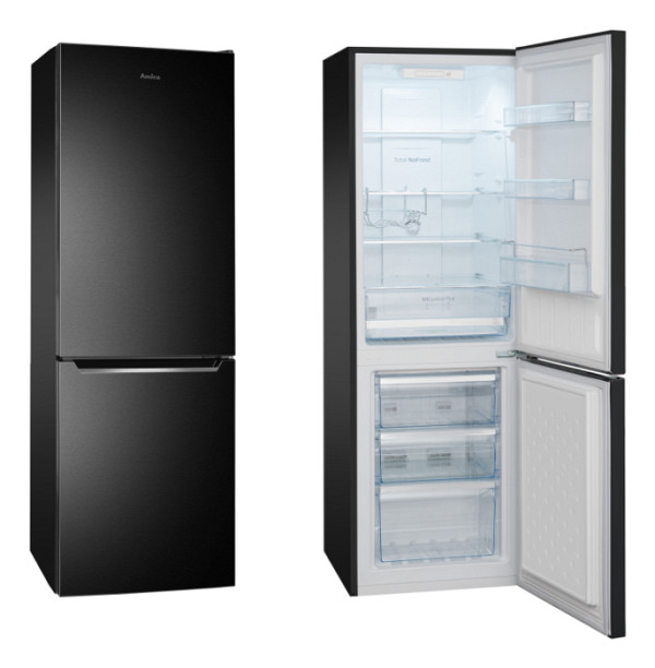 AMICA komb. hladilnik FK2695.4FTHAA [E, NoFrost, 236l, temni INOX]