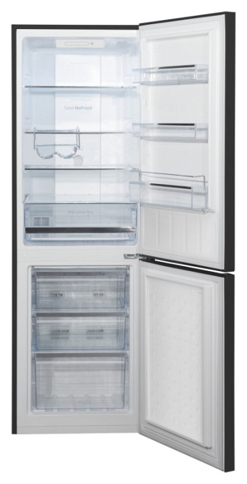 AMICA komb. hladilnik FK2695.4FTHAA [E, NoFrost, 236l, temni INOX]