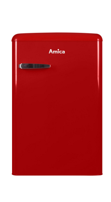 AMICA prostostoječi hladilnik KS15610R [E, 106l, retro, rdeča]