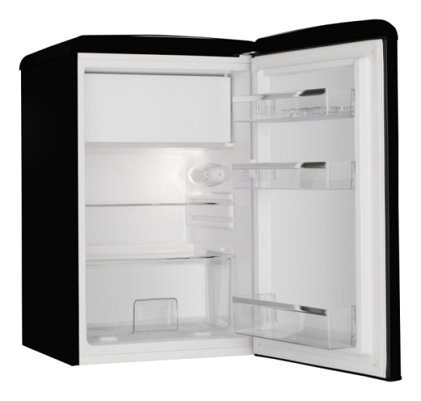 AMICA prostostoječi hladilnik KS15614S [E, 106l, retro, črna]