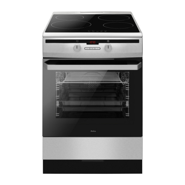 AMICA štedilnik 6118IES2.390HTaDp(Xx) [A, 4x indukcija, 77l peč., inox]