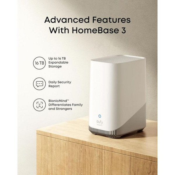 Anker Eufy Security SoloCam E42 komplet 4 kamer + HomeBase 3 baza + 4 solarni paneli