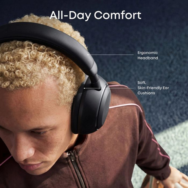 Anker Soundcore Space 2 naglavne Bluetooth slušalke, črne