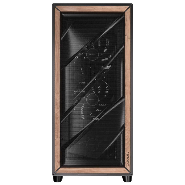 ANTEC Flux PRO Full Tower okno leseno črno/rjavo gaming ohišje