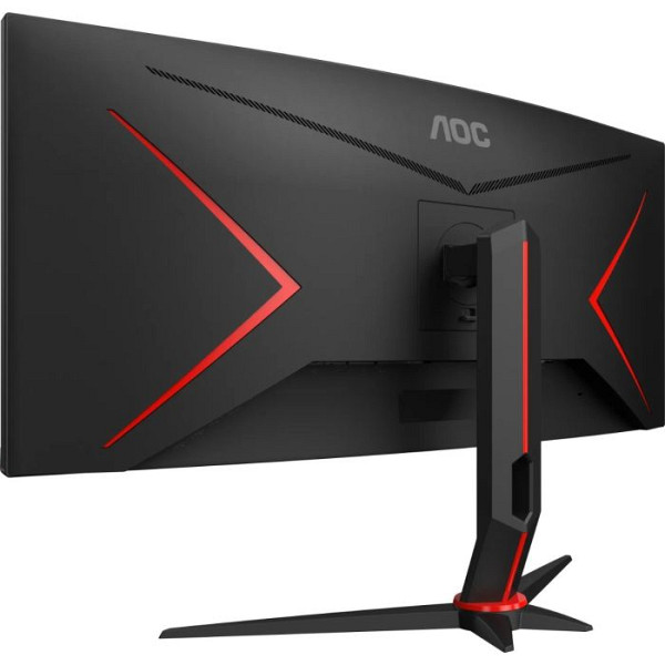 AOC Gaming CU34G2XP ukrivljen monitor - 86.4cm (34”), UWQHD (3440 x 1440), Fast VA, 1500R, 180Hz, 1ms (GTG), Freesync Premium, HDR400, 2x HDMI 2.0, 2x DP 1.4