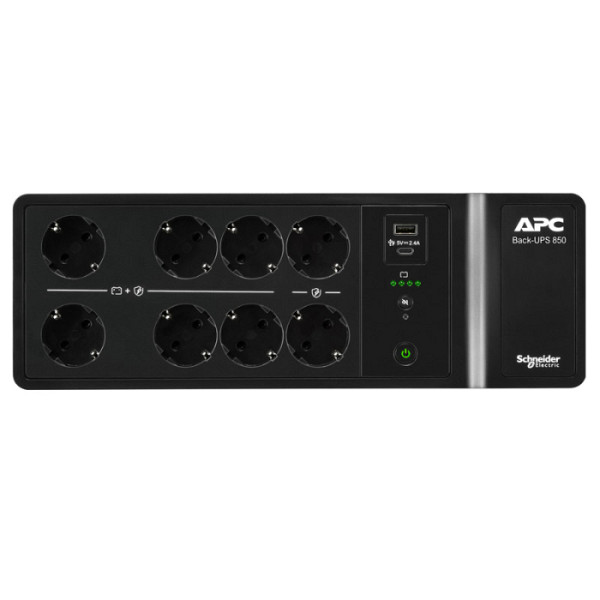 APC Back-UPS BE850G2-GR BE 850VA 520W 8xSchuko CEE7 USB-C/A prenapetostna zaščita razdelilec brezprekinitveno napajanje