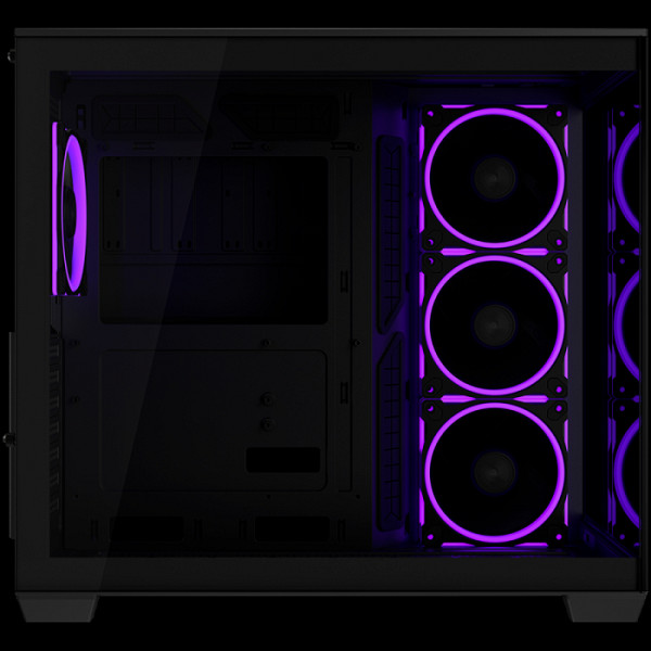 ASUS A32 PLUS ATX računalniško ohišje, kaljeno steklo, štirje 120mm ARGB ventilatorji, črno