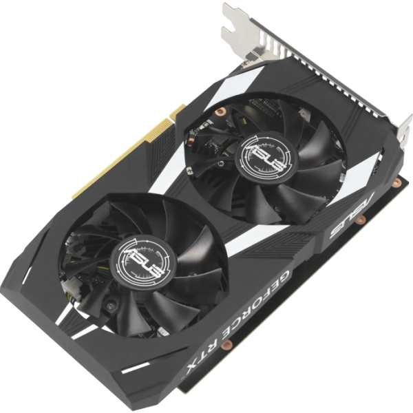 ASUS Dual GeForce RTX 3050 OC Edition 6GB GDDR6 grafična kartica with two powerful fans AAA gaming performance and ray tracing, PCIe 4.0, 1xDVI-D, 1xHDMI 2.1, 1xDisplayPort 1.4a