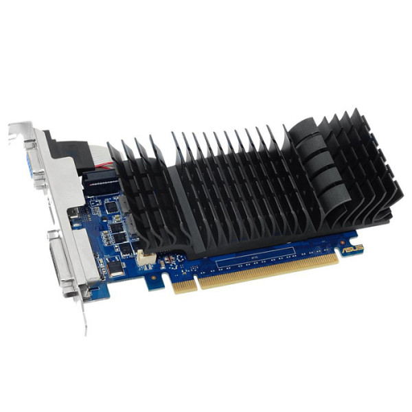 ASUS GeForce GT 730 2GB GDDR5 BRK VGA low-profile graphics card for silent HTPC build (with I/O port brackets), PCIe 2.0, 1xD-SUB, 1xDVI-D, 1xHDMI 1.4a