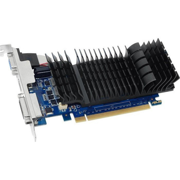 ASUS GeForce GT 730 2GB GDDR5 BRK VGA low-profile graphics card for silent HTPC build (with I/O port brackets), PCIe 2.0, 1xD-SUB, 1xDVI-D, 1xHDMI 1.4a