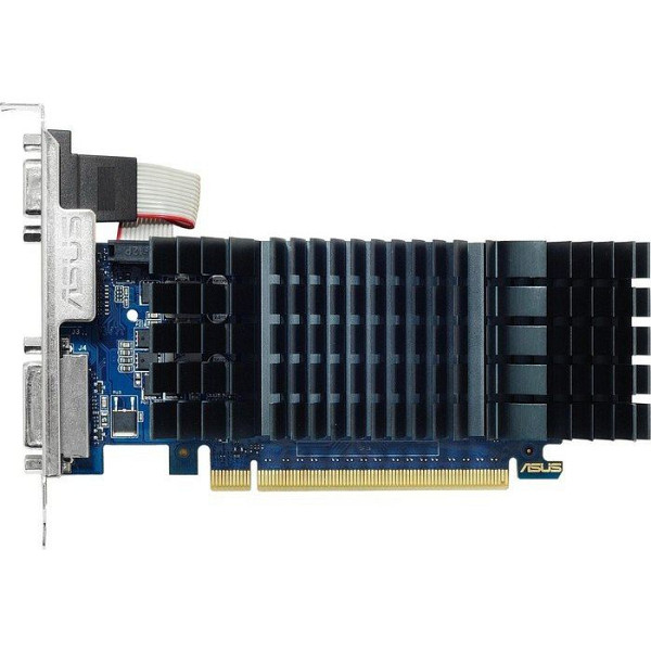 ASUS GeForce GT 730 2GB GDDR5 BRK VGA low-profile graphics card for silent HTPC build (with I/O port brackets), PCIe 2.0, 1xD-SUB, 1xDVI-D, 1xHDMI 1.4a