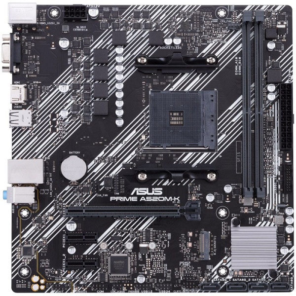 ASUS Prime A520M-K AM4 DDR4 USB 3.2 Gen1 mATX osnovna plošča
