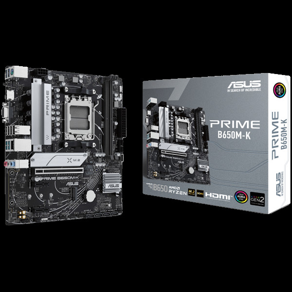 ASUS Prime B650M-K AM5 USB3.2 DDR5 ARGB mATX osnovna plošča