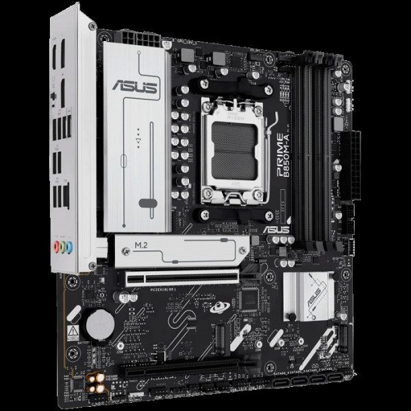 ASUS PRIME B850M-A-CSM AM5 mATX osnovna plošča - AMD B850, 4xDDR5, 3xM.2, 4xSATA, 2.5Gb LAN, 2xDP, 1xHDMI, Aura Sync