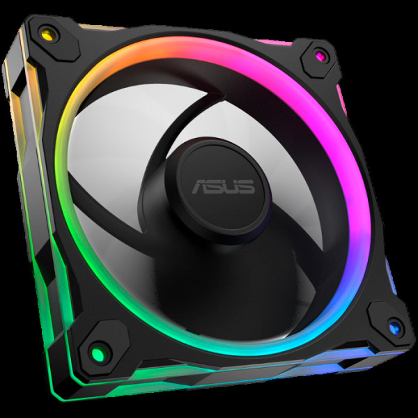ASUS Prime MR120 ARGB Reverse ventilatorji, 3x 120mm PWM, črni