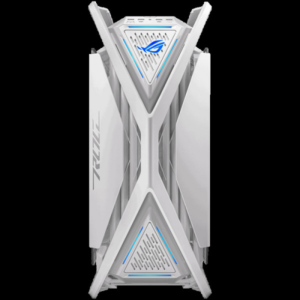 ASUS ROG Hyperion GR701 E-ATX Gaming case White, 420 mm dual radiator support, four 140 mm fans, metal GPU holder, component storage, ARGB fan hub, Aura Sync, Dual USB Type-C ports, 60W fast charging