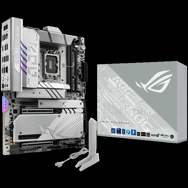 ASUS ROG MAXIMUS Z890 APEX LGA1851 ATX osnovna plošča - Intel Z890, 2xDDR5, 6xM.2, 4xSATA, 5Gb LAN, WiFi 7, BT, 2xTB4 porta (USB Type-C), Aura Sync